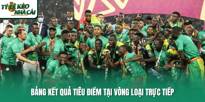 Bảng kết quả tiêu điểm tại vòng loại trực tiếp