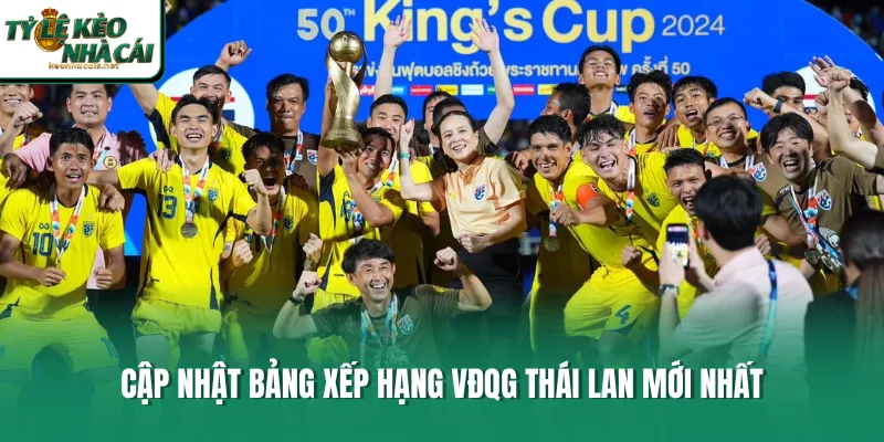 Cập nhật bảng xếp hạng VĐQG Thái Lan mới nhất