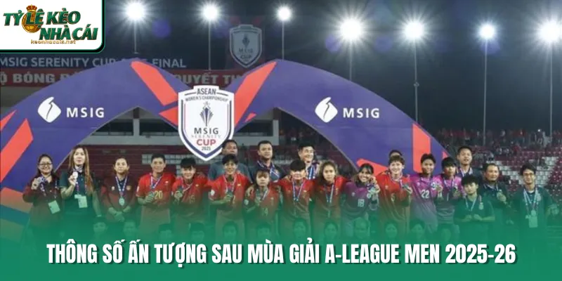 Thông số ấn tượng sau mùa giải A-League Men 2025-26