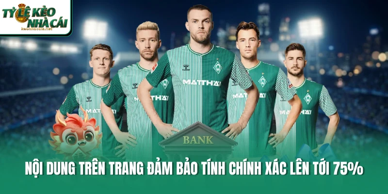 Nội dung trên trang đảm bảo tính chính xác lên tới 75%